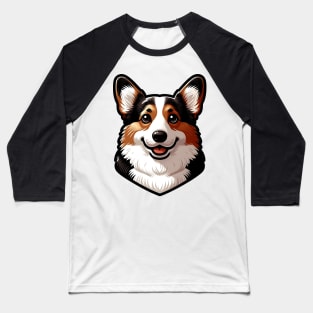 Tricolor Corgi Baseball T-Shirt